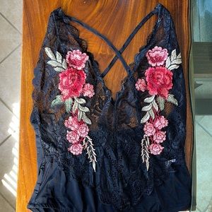 Black Lace Bodysuit